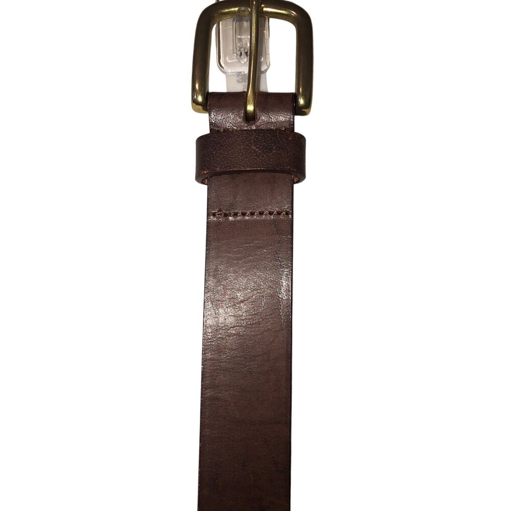 Sid Mashburn Polo Belt Brown Leather Blue Green 32" Southwestern Equestrian Mens - Picture 4 of 5